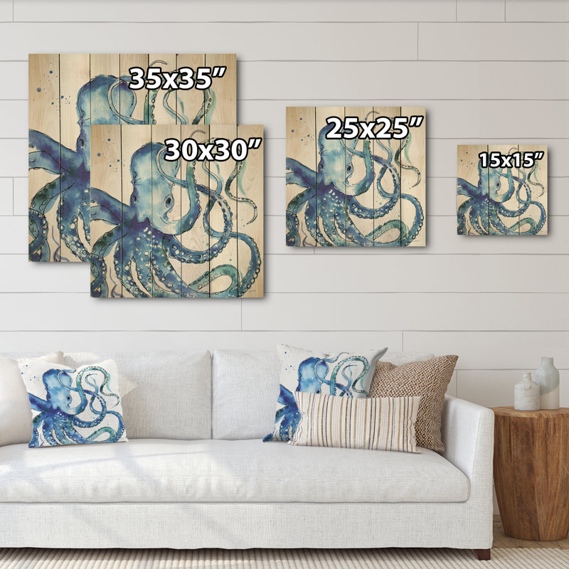 " Blue Deep Sea VIII ", 30" H x 30" W x 1" D