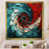 Impression dorée sur toile encadrée