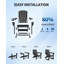 2 chaises pliantes berçantes Adirondack avec repose-pieds rétractable-129223550
