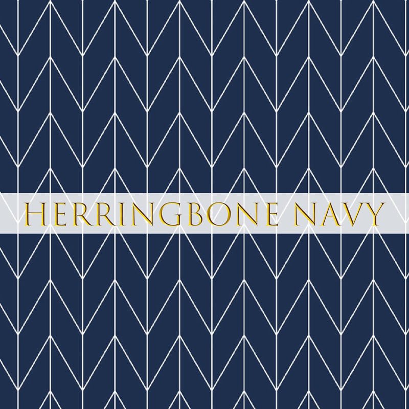 Chaise de patio pivotante avec coussins, Structure brune / coussin bleu marine à chevrons