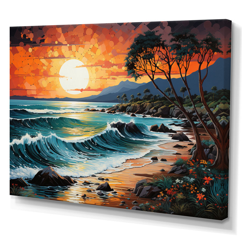 Sopris Beach Photo Tropical Vibes XXIII, H 34 po x l 44 po x P 1,5 po, Toile tendue
