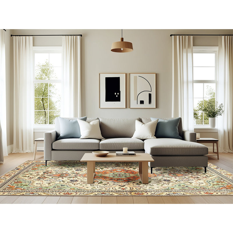 Schuldt Oriental Indoor Rug, Rectangle 6' x 9'