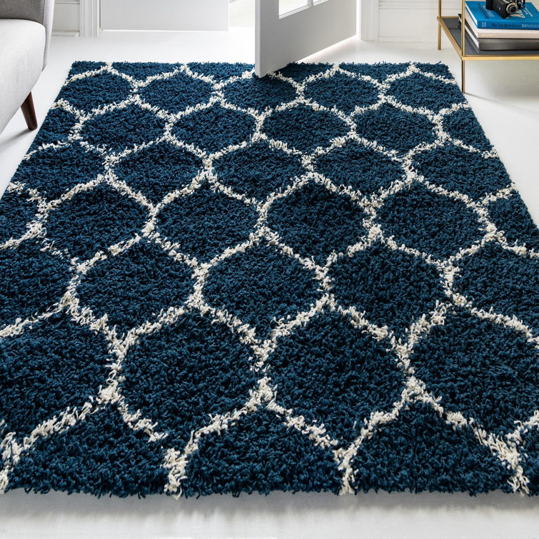 Tapis à poils longs Red Barrel Studio® Ruby Trellis