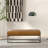 Odessa Tan Leather Bench
