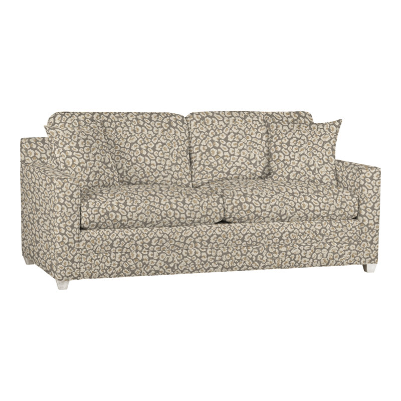 American Bungalow 81" Summerton Sofa, Casa Blanca, Tuck Linen Polyester Blend