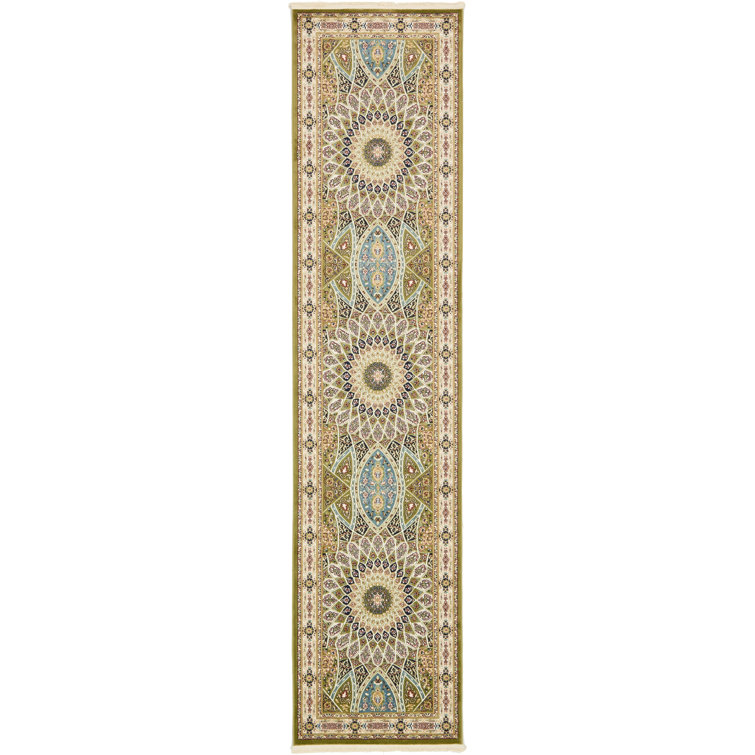 Tapis vert oriental Jackson