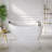 59'' x 29.5'' Freestanding Whirlpool Plastic / Acrylic Bathtub with Faucet