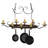 Handforged Oval Metal Handcrafted Oval Chandelier Pot Rack