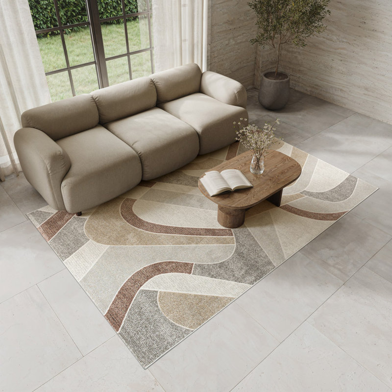 Geometric Shapes Area Rug, Rectangle 200 x 290 cm