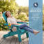  Chaise de patio pliante en plastique Adirondack avec porte-gobelet, Hips toutes saisons - Aruba-1646960311