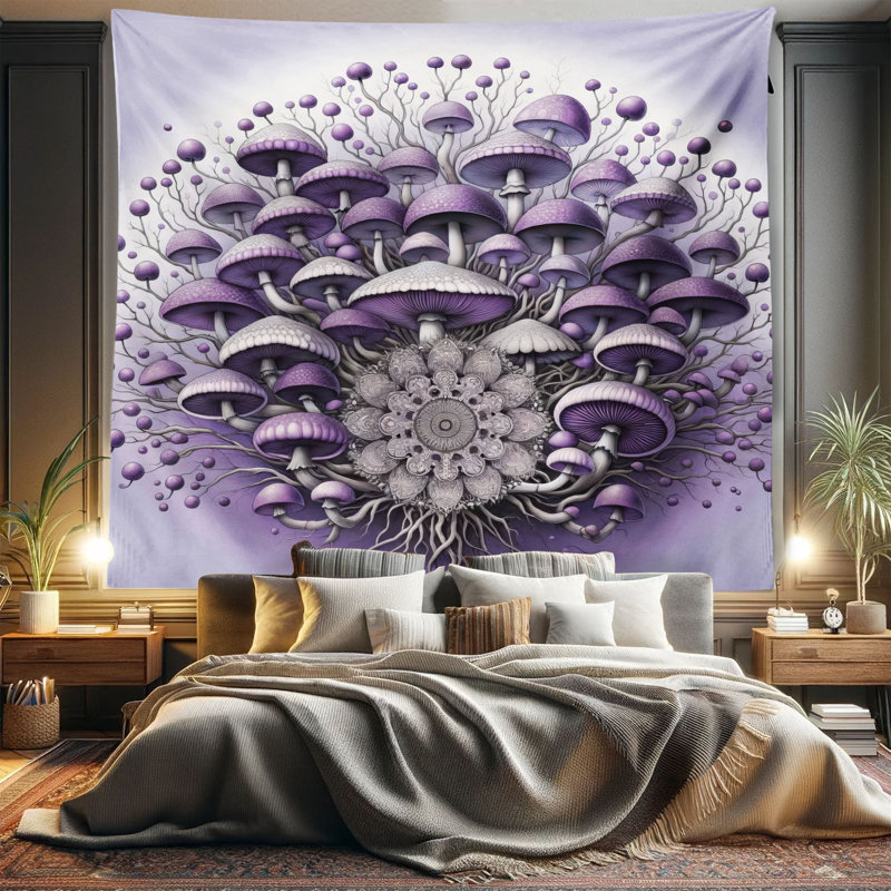 Tapisserie en microfibre, H 104 po x l 88 po
