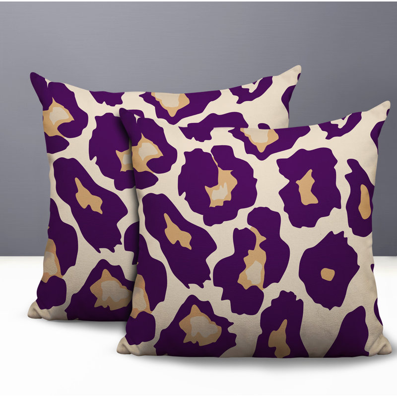 Oreiller réversible intérieur / extérieur Gelle, 16x16, Purple