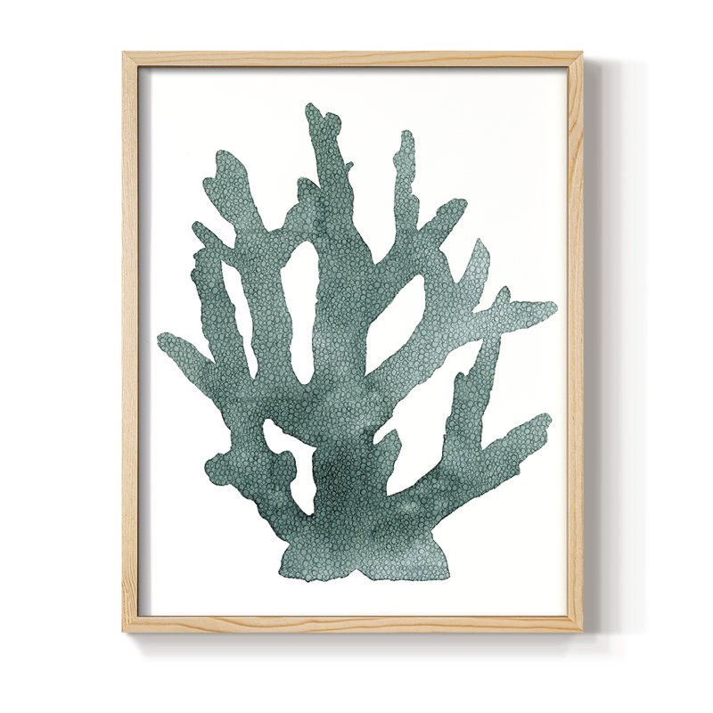 Coral Souvenirs I, reproduction encadrée - bois massif