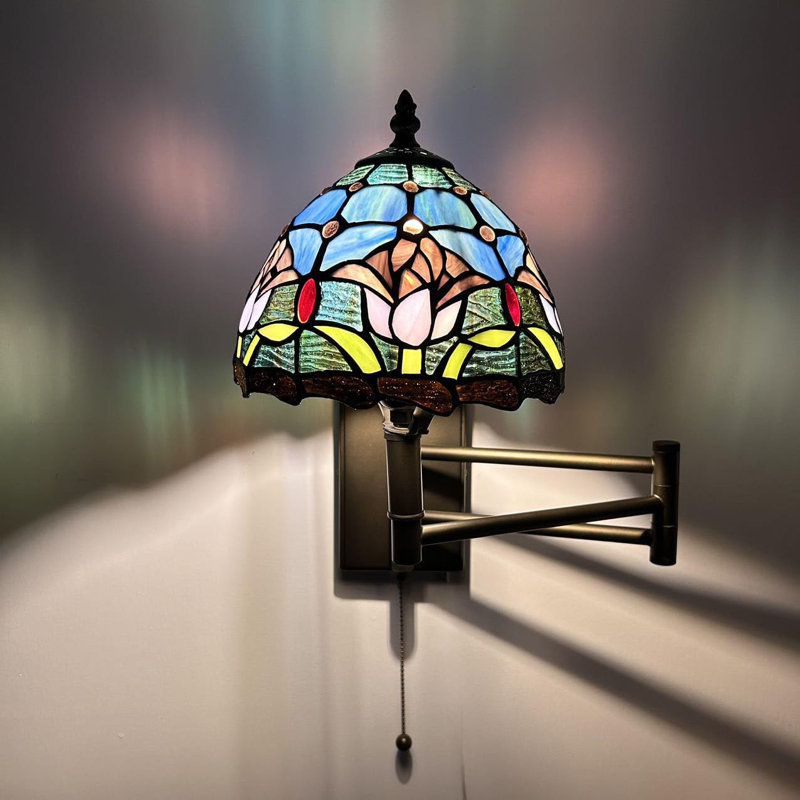 Ampoule à DEL Tiffany, Bleu / Vert / Rose