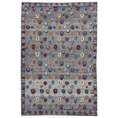 Lalma Rectangle 166 cm x 248 cm Polka Dots Hand Woven Area Rug