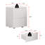 Table de chevet 2 tiroirs (2 ensembles)-1834624709