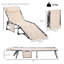 Fauteuil de bronzage inclinable pour l'extérieur
