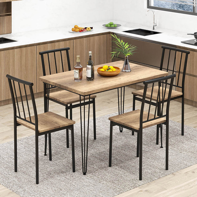 Ensemble de table de salle à manger 17 pièces 17 pièces 17 pièces Natural, Beige/Natural