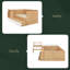 Lit plateforme double en bois avec 6 tiroirs, tablettes et coiffeuse-682702630