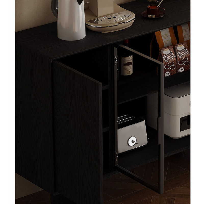Nordic Retro Style Sideboard, 35.4" H x 59.1" W x 15.7" D