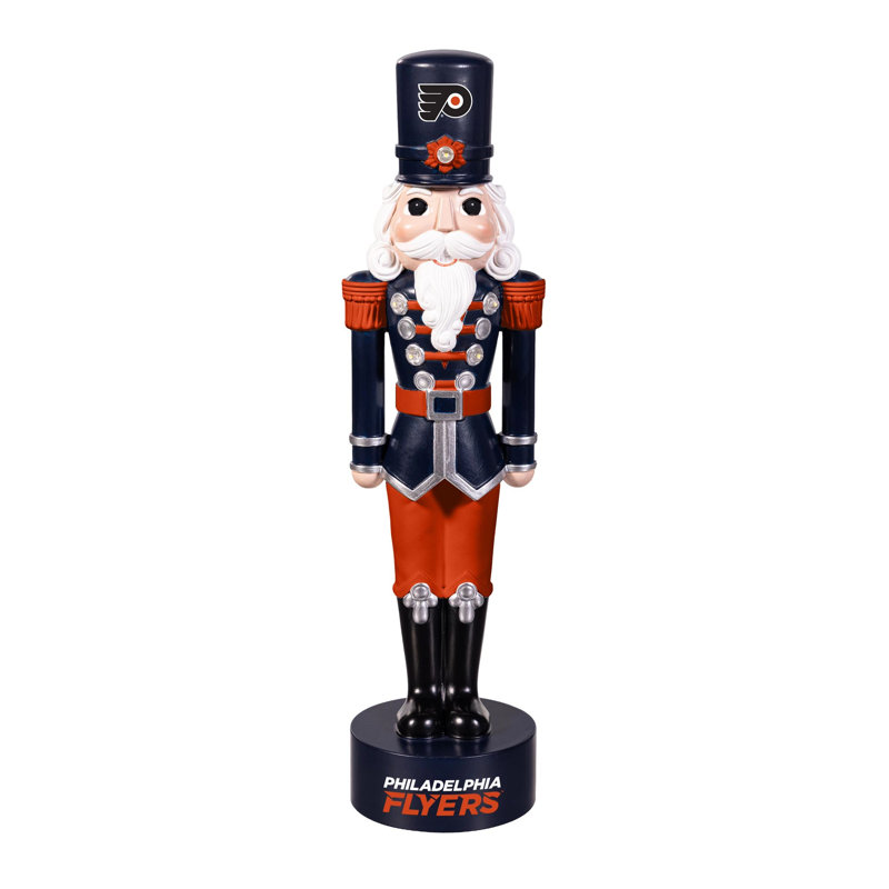 Casse-noisette lumineux à DEL sous licence officielle NHL, 30 cm de hauteur, Philadelphia Flyers