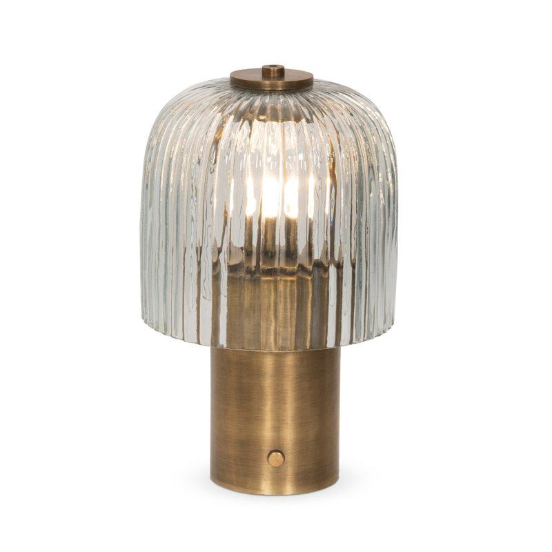 Table Lamp, Aged Antique Brass Iron