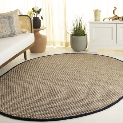 Tapis naturel / noir Auckland