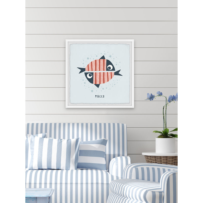 Pisces - Single Picture Frame Print, 81cm H x 81cm W
