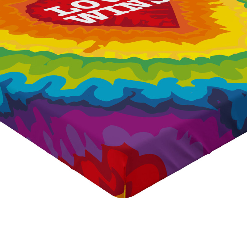 Multicolore drap-housse Ambesonne Pride, Ensemble de draps pour taille de lit simple TG