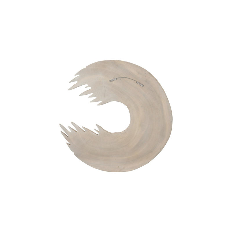 Vine Wall Flower, 25" H x 25" W x 2.5" D, Bleached