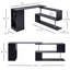 Poste de travail rotatif d'angle ModernHome