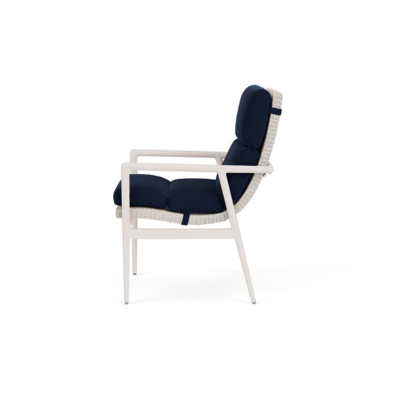 Cascade Outdoor Dining Armchair, Decorline Navy, Antique White
