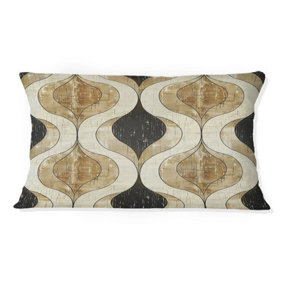 Oreiller brun et beige VI