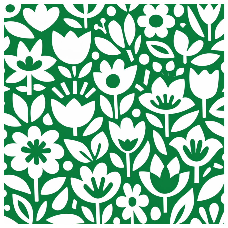 Housses de couette blanches à motif floral, King