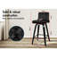 Nettey Swivel Upholstered Counter Stool-92993585