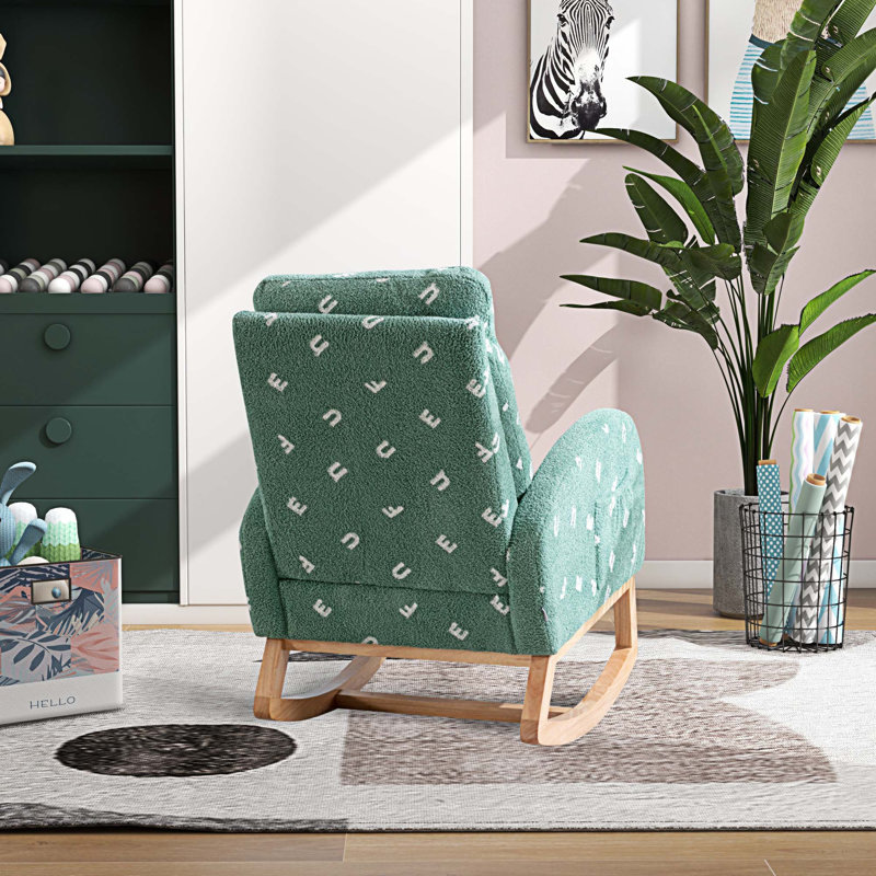 Chaise berçante, Polyester vert
