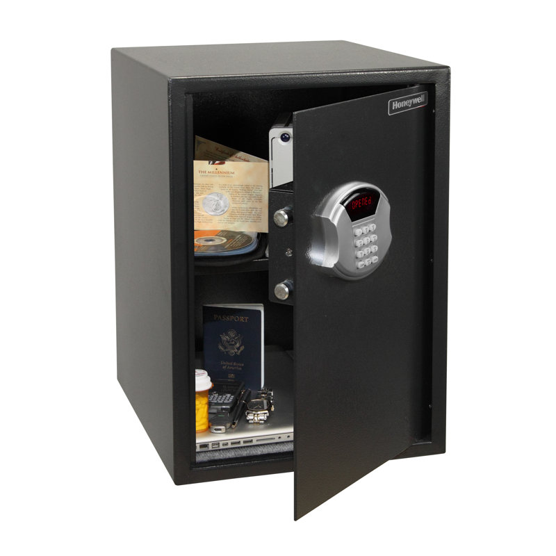 Large Black Steel Security Safe with Digital Lock and LED Display