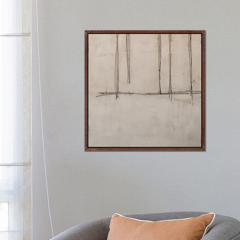 2022-AE 1 Piece Wall Art on Canvas, 66.04 cm H x 66.04 cm W x 4.445 cm D, Classic Wood Floater Framed