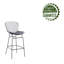Tabourets de bar en fil de fer de 28 po Cantalupo avec coussin de siège en similicuir-77353050