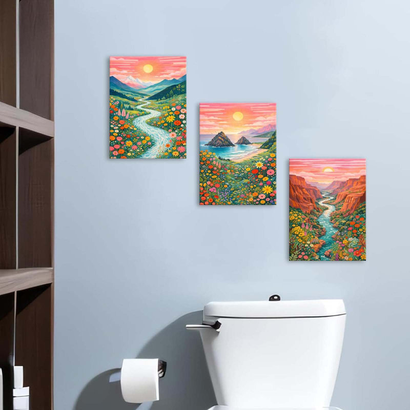 3 Piece Wrapped Canvas Wall Art