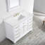 Lavabo de meuble-lavabo simple 49 po en pierre reconstituée et robinet