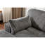 Double méridienne intérieure, canapé-lit surdimensionné avec velours côtelé et éponge épaisse, siège luxueux à assise profonde, causeuse modulaire, gris, sans assemblage, 2 sièges, convient à différents corps-1759817679