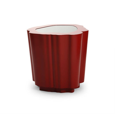 Amorphous Side Table W/Glass Top
