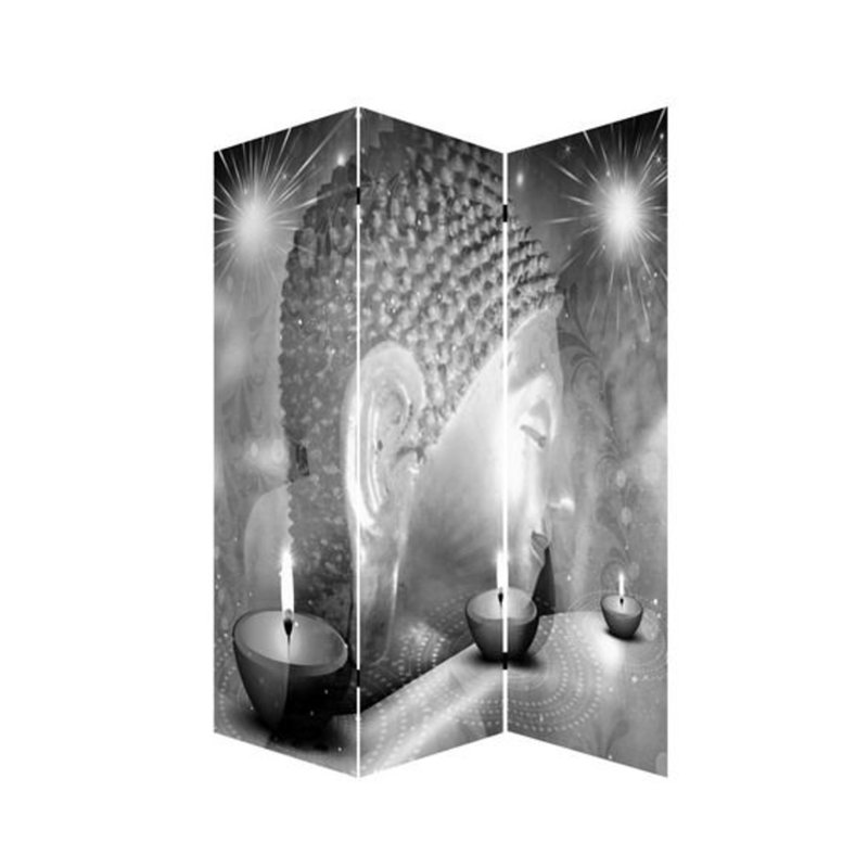 Tabitha 120cm W x 180cm H 3 - Panel Solid Wood Folding Room Divider