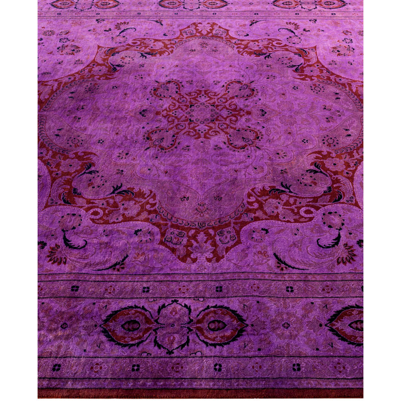 Overdyed One-of-a-Kind 6' 2" X 9' 3" Hand Knotted Area Rug