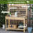Potting Bench Table, Garden Work Bench, Workstation With Metal Sieve Screen, Removable Sink, Additional Hooks And Baskets For Patio, Courtyards, Balcony