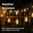 Solar 25-Bulb LED String Lights - 52ft w/ USB Charging