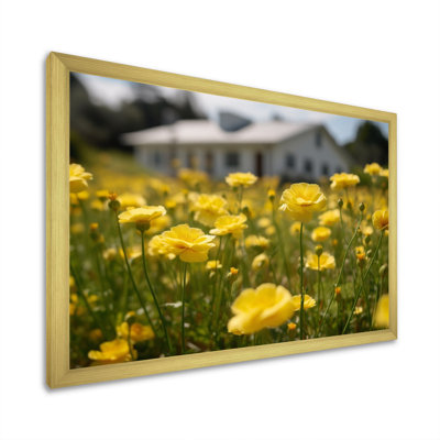 «Yellow Buttercups At The Farm II», reproduction sur toile