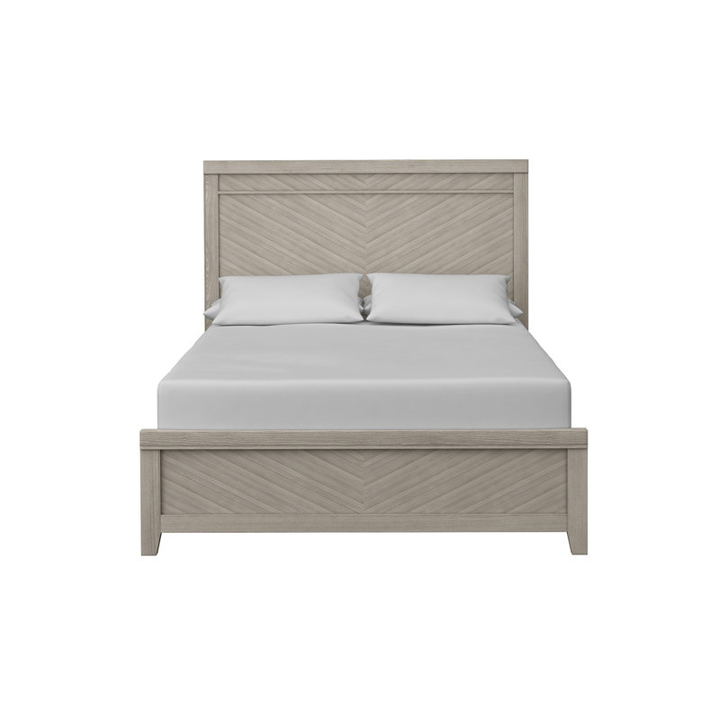 Modern Panel Bed, Queen