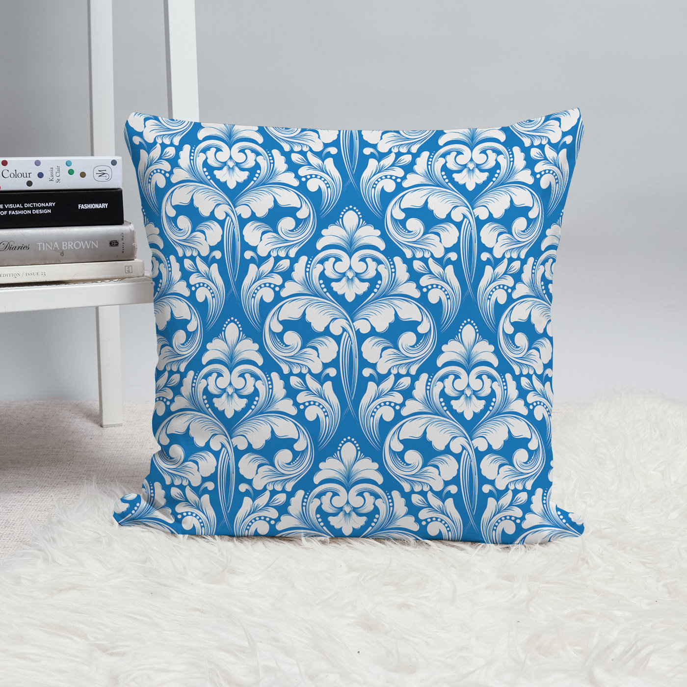 Damask throw outlet pillows